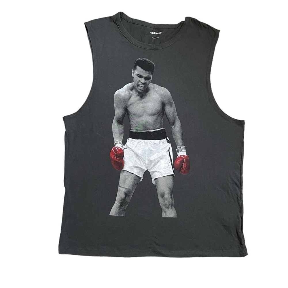 Muhammad Ali unisex gray muscle tank